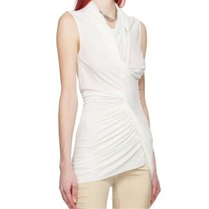 Rick Owens Cream Textured Top